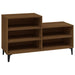 Shoe Cabinet Brown Oak 102x36x60 Cm Engineered Wood Nokitk