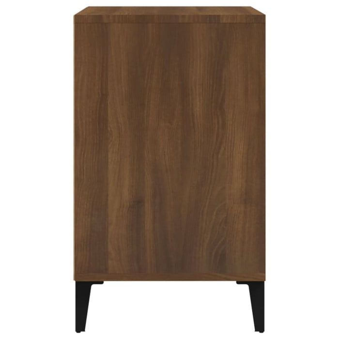 Shoe Cabinet Brown Oak 102x36x60 Cm Engineered Wood Nokitk