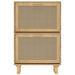 Shoe Cabinet Brown 52x25x80 Cm Engineered Wood and Natural