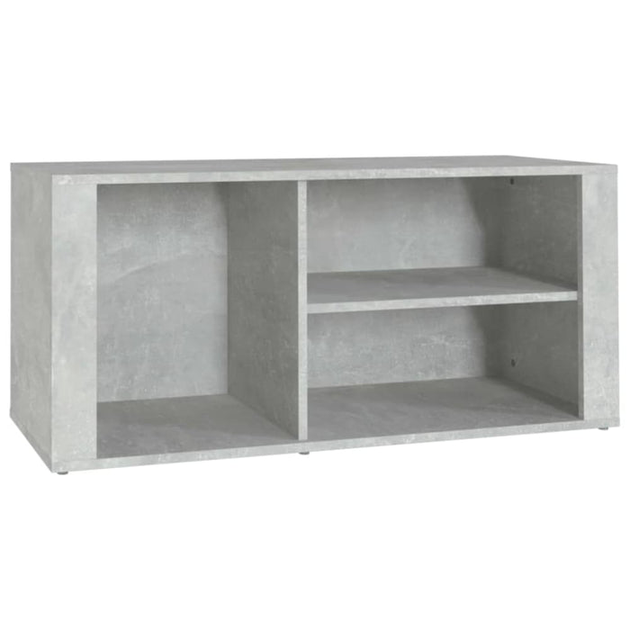 Shoe Cabinet Concrete Grey 100x35x45 Cm Engineered Wood