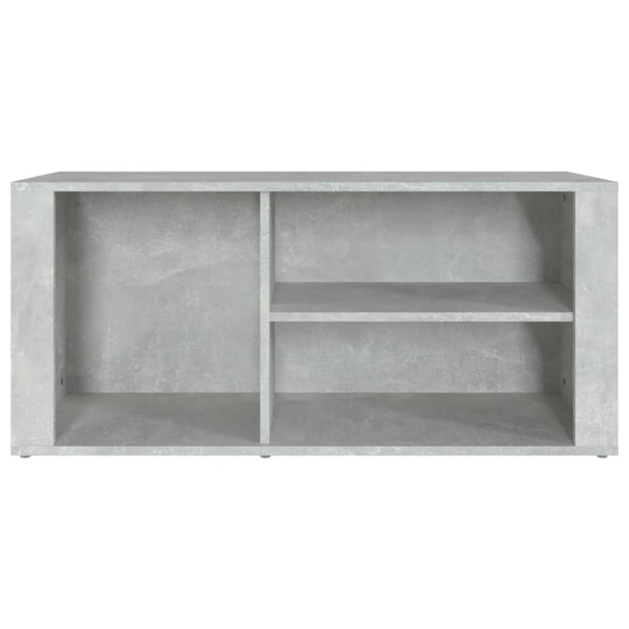 Shoe Cabinet Concrete Grey 100x35x45 Cm Engineered Wood