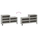 Shoe Cabinet Concrete Grey 102x36x60 Cm Engineered Wood