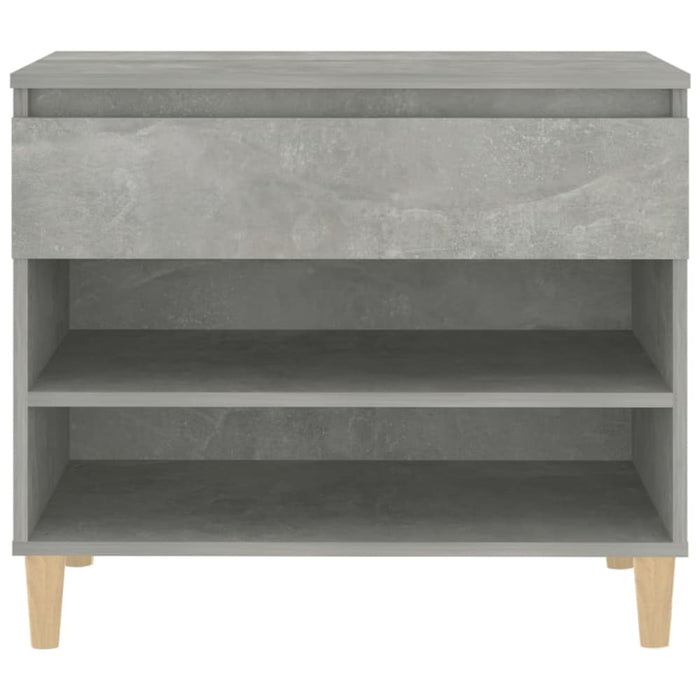 Shoe Cabinet Concrete Grey 70x36x60 Cm Engineered Wood