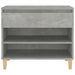 Shoe Cabinet Concrete Grey 70x36x60 Cm Engineered Wood
