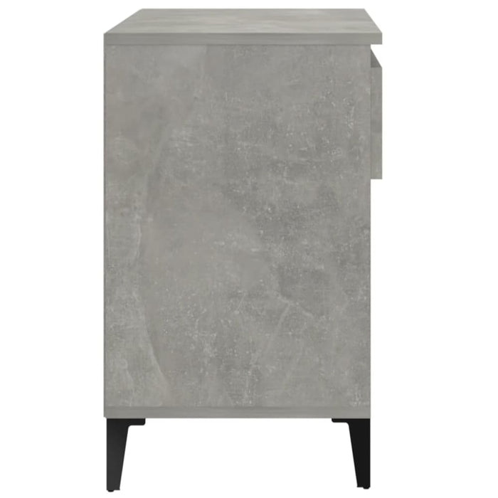 Shoe Cabinet Concrete Grey 70x36x60 Cm Engineered Wood