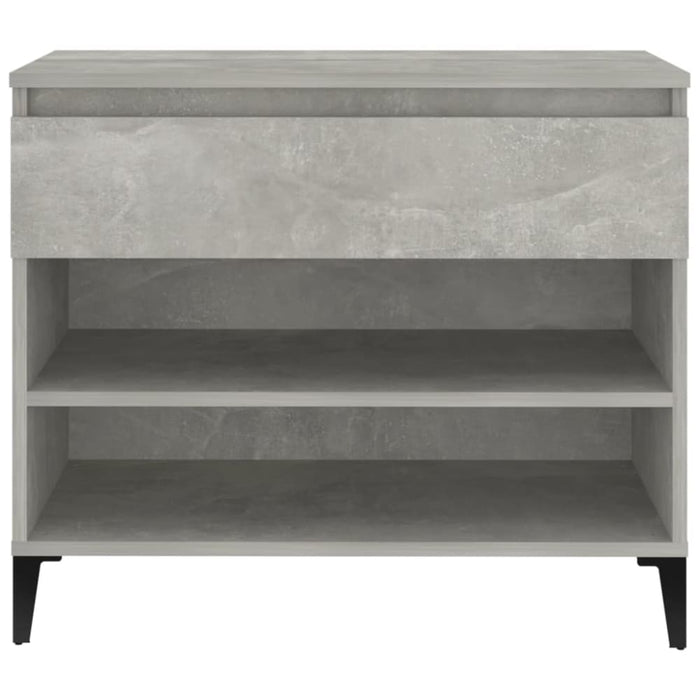 Shoe Cabinet Concrete Grey 70x36x60 Cm Engineered Wood