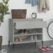 Shoe Cabinet Concrete Grey 70x36x60 Cm Engineered Wood