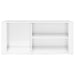 Shoe Cabinet Glossy Look White 100x35x45 Cm Engineered Wood