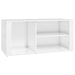 Shoe Cabinet Glossy Look White 100x35x45 Cm Engineered Wood
