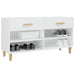 Shoe Cabinet Glossy Look White 102x35x55 Cm Engineered Wood