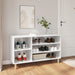 Shoe Cabinet Glossy Look White 102x36x60 Cm Engineered Wood