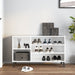 Shoe Cabinet Glossy Look White 102x36x60 Cm Engineered Wood