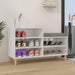 Shoe Cabinet Glossy Look White 102x36x60 Cm Engineered Wood