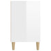 Shoe Cabinet Glossy Look White 102x36x60 Cm Engineered Wood