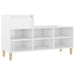 Shoe Cabinet Glossy Look White 102x36x60 Cm Engineered Wood