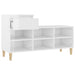 Shoe Cabinet Glossy Look White 102x36x60 Cm Engineered Wood