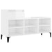 Shoe Cabinet Glossy Look White 102x36x60 Cm Engineered Wood
