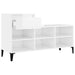Shoe Cabinet Glossy Look White 102x36x60 Cm Engineered Wood