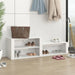 Shoe Cabinet Glossy Look White 150x35x45 Cm Engineered Wood