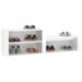 Shoe Cabinet Glossy Look White 150x35x45 Cm Engineered Wood