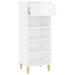 Shoe Cabinet Glossy Look White 40x36x105 Cm Engineered Wood