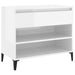 Shoe Cabinet Glossy Look White 70x36x60 Cm Engineered Wood