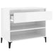 Shoe Cabinet Glossy Look White 70x36x60 Cm Engineered Wood