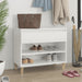 Shoe Cabinet Glossy Look White 70x36x60 Cm Engineered Wood