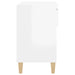 Shoe Cabinet Glossy Look White 70x36x60 Cm Engineered Wood
