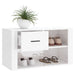 Shoe Cabinet Glossy Look White 80x35x45 Cm Engineered Wood