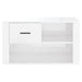 Shoe Cabinet Glossy Look White 80x35x45 Cm Engineered Wood