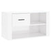 Shoe Cabinet Glossy Look White 80x35x45 Cm Engineered Wood