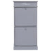 Shoe Cabinet Grey 50x28x98 Cm Paulownia Wood Xnabkb