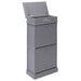 Shoe Cabinet Grey 50x28x98 Cm Paulownia Wood Xnabkb