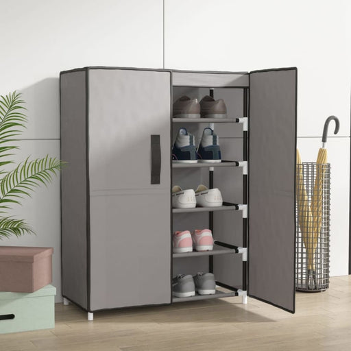 Shoe Cabinet Grey 60x28x90 Cm Fabric Ttixlx