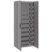 Shoe Cabinet Grey 60x30x166 Cm Fabric Ttixpk