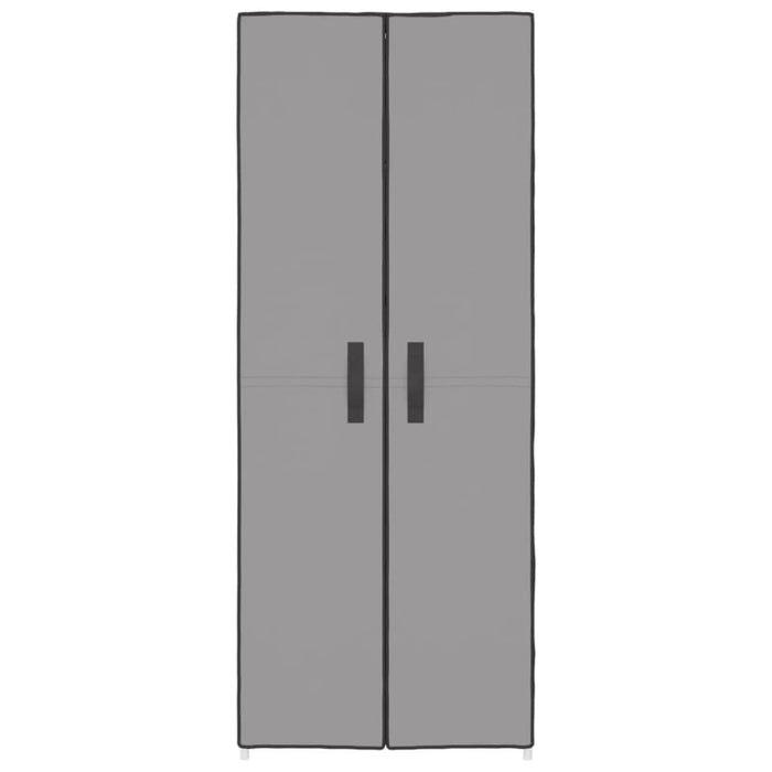 Shoe Cabinet Grey 60x30x166 Cm Fabric Ttixpk