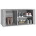 Shoe Cabinet Grey Sonoma 100x35x45 Cm Engineered Wood Nolkxl