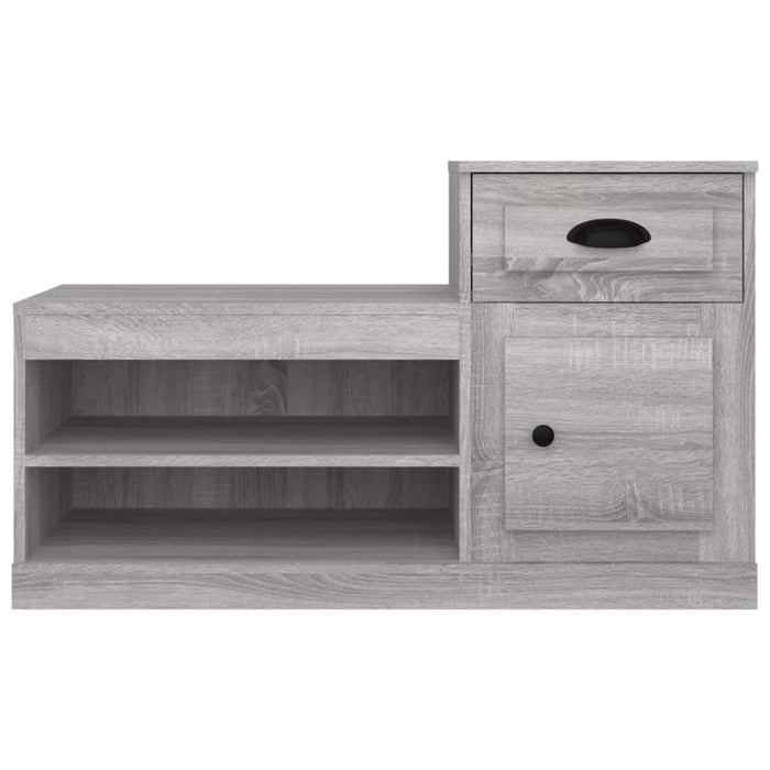 Shoe Cabinet Grey Sonoma 100x42x60 Cm Engineered Wood Nolaxx