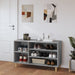 Shoe Cabinet Grey Sonoma 102x36x60 Cm Engineered Wood Nokial
