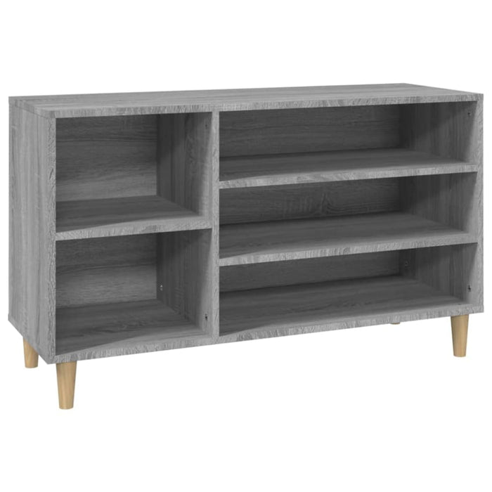 Shoe Cabinet Grey Sonoma 102x36x60 Cm Engineered Wood Nokial