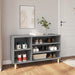 Shoe Cabinet Grey Sonoma 102x36x60 Cm Engineered Wood Nokial