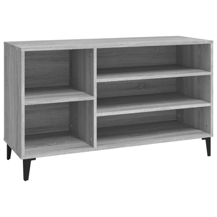 Shoe Cabinet Grey Sonoma 102x36x60 Cm Engineered Wood Nokipa