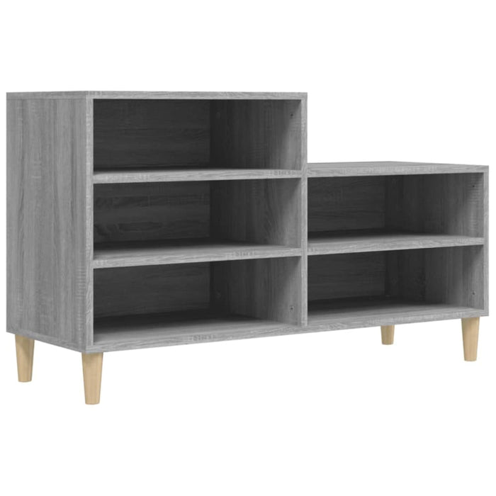 Shoe Cabinet Grey Sonoma 102x36x60 Cm Engineered Wood Nokitb