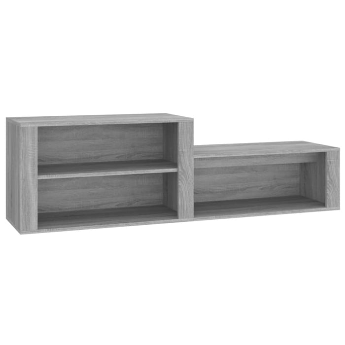 Shoe Cabinet Grey Sonoma 150x35x45 Cm Engineered Wood Nolkon