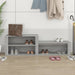 Shoe Cabinet Grey Sonoma 150x35x45 Cm Engineered Wood Nolkon