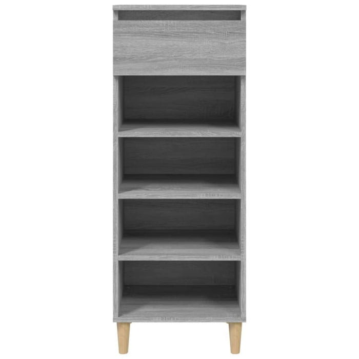 Shoe Cabinet Grey Sonoma 40x36x105 Cm Engineered Wood Nokiin
