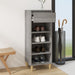 Shoe Cabinet Grey Sonoma 40x36x105 Cm Engineered Wood Nokiin