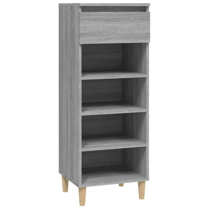Shoe Cabinet Grey Sonoma 40x36x105 Cm Engineered Wood Nokiin