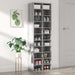 Shoe Cabinet Grey Sonoma 54x34x183 Cm Engineered Wood Noptbo